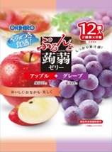 Konjak Jelly Apple & Grape 12P